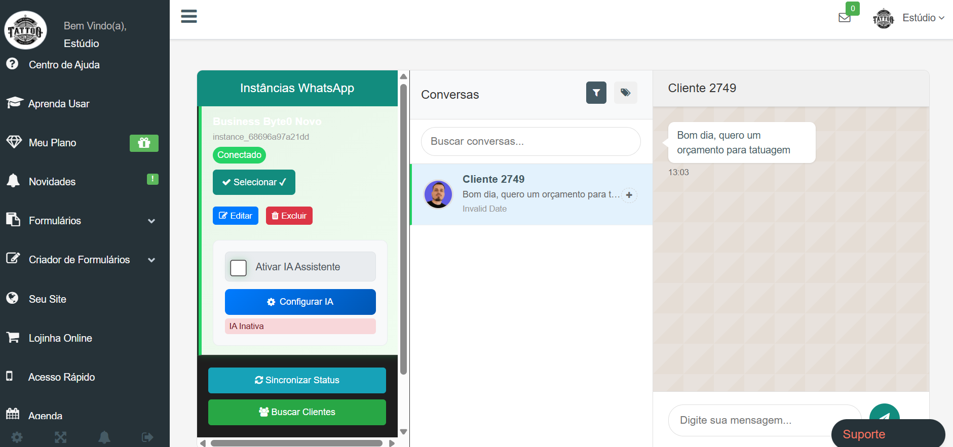 Multichat WhatsApp com IA GestãoInk